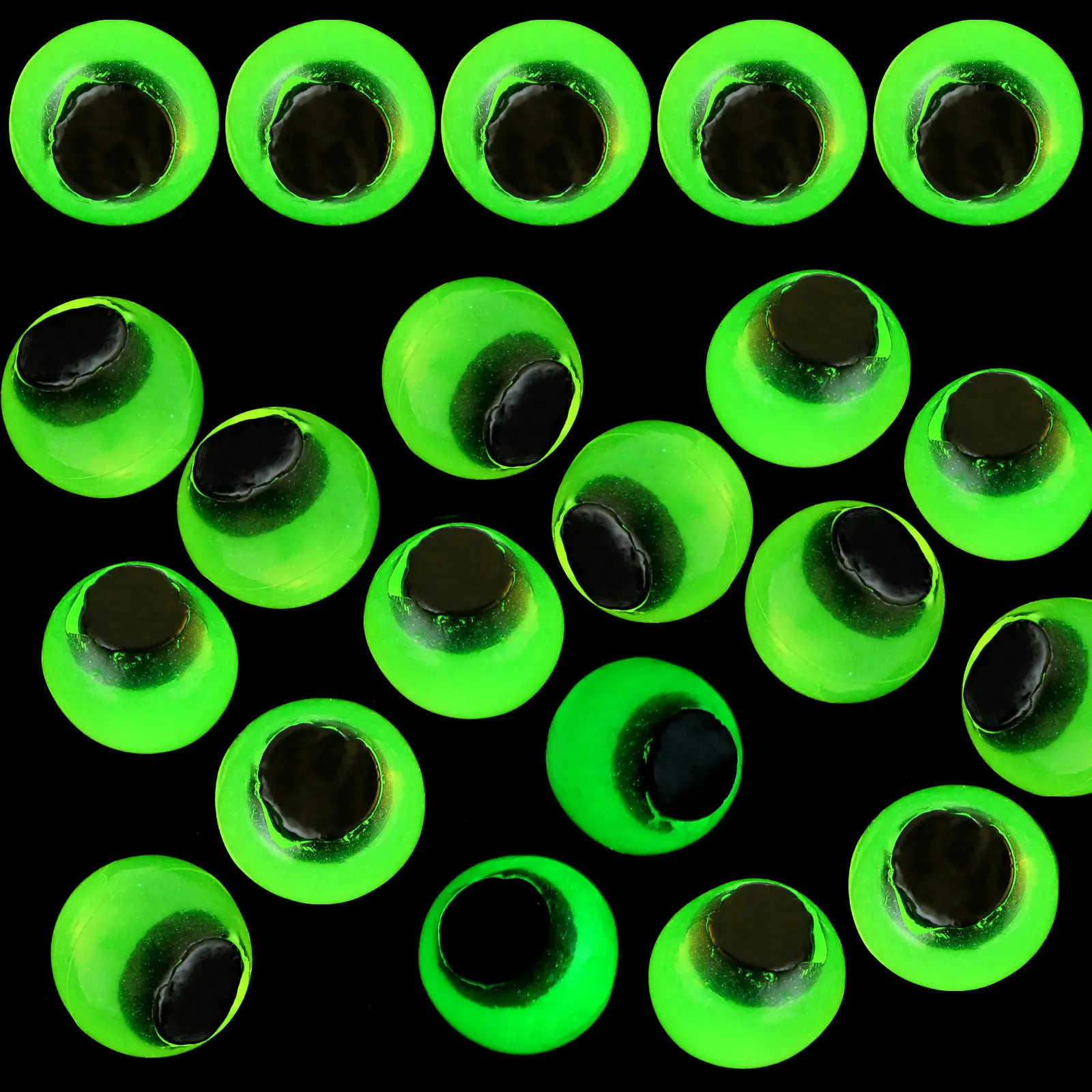 24pcs Glowing Eyeball Horror Simulation Eye Balls For Halloween Party Favor Trick Props Fake Eyes Accessories Novelty Gag Gift