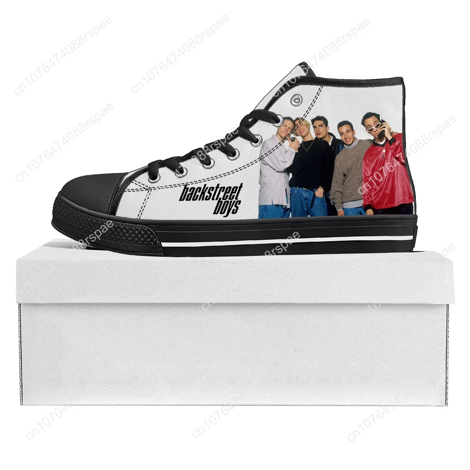 Backstreet Boys zespół Pop Bsb Fashion High Top wysokiej jakości buty sportowe męskie damskie nastolatki płócienne tennisówki para buty na zamówienie