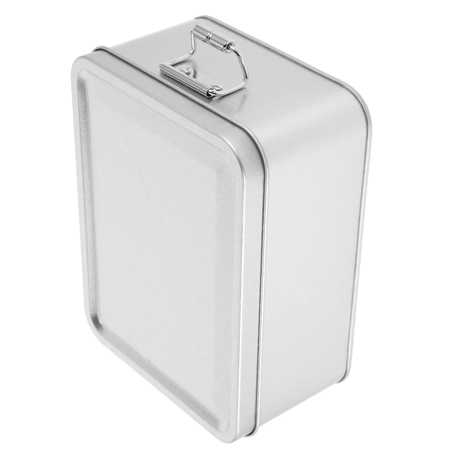 

Retro Tinplate Storage Box Cookie Tin Metal Container With Lid Material Smooth Details Simple Design Wedding Candy