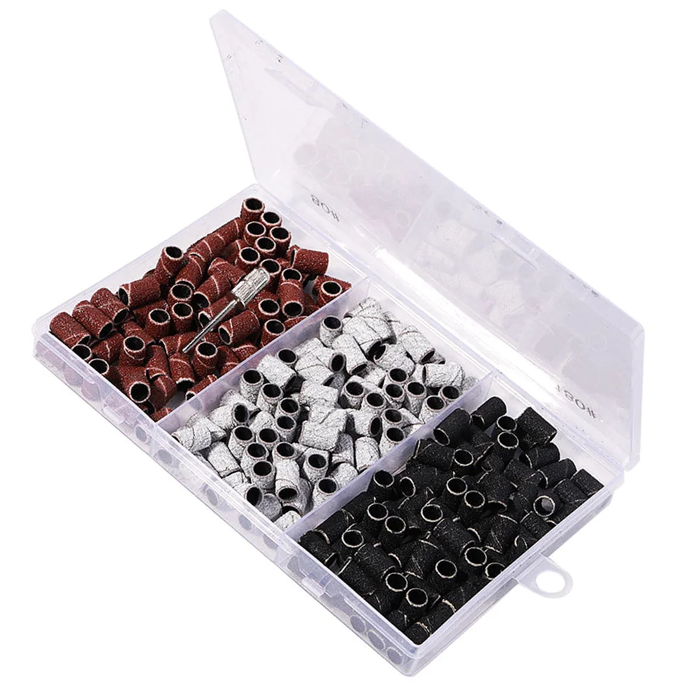 Strumenti per lucidare le unghie Fascia abrasiva per colori assortiti per abbellisci le unghie Smalto Cura pulita Rimozione della pelle morta Strumento per manicure con dita dei piedi