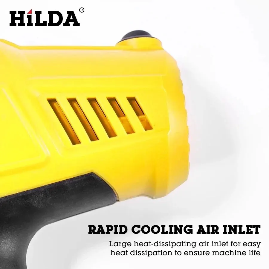 HILDA 800ML Yellow Electric Spray Gun Spray Painter Electric Tool Flow Control Easy Spray Painter Car Repair Tools