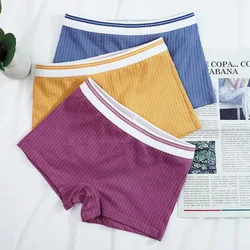 Boxers para mujer, ropa interior de algodón, pantalones cortos de seguridad para mujer, calzoncillos sin costuras para mujer, pantalones cortos transpirables y acogedores sólidos, bragas sexis