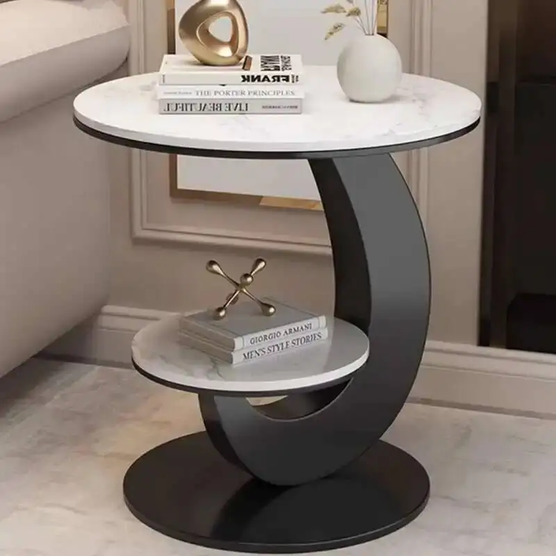 

Tables Round Luxury Metal Coffee Italian Aesthetic Modern Side Table Mobile Bedroom Design Mesa De Centro Furniture For Home