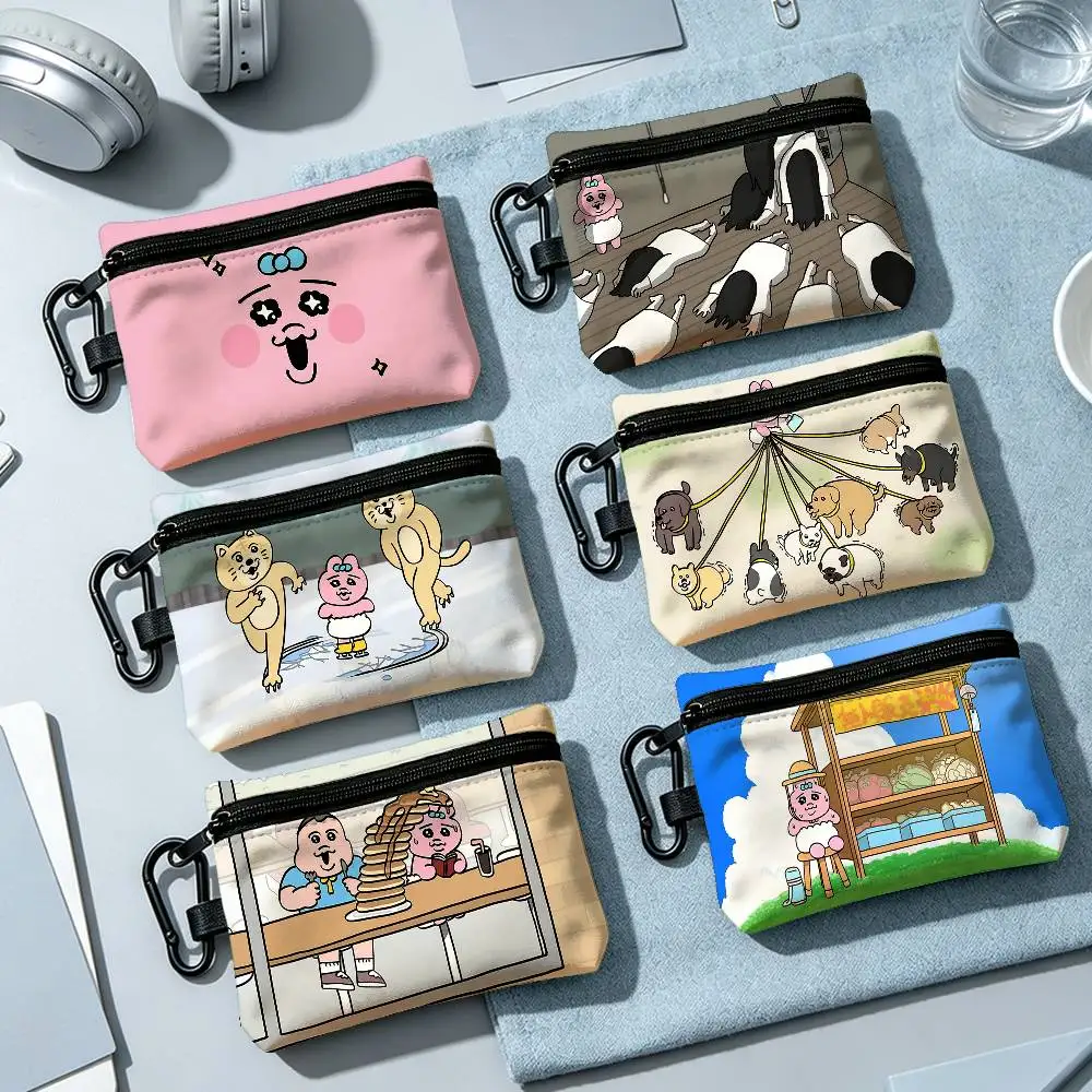O-Opanchu Usagi Funny Fashion Wear-resistant Oxford Cloth Coin Purse Portable Backpack Hanging Card Storage Bag