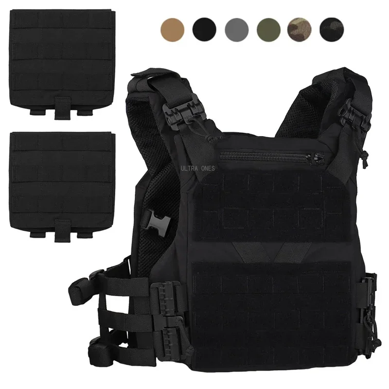 Tactical Vest Plate Carrier Quick Release System Fast Adjust Cummerbund Airsoft Hunting Gear Vests Shooting Combat Waistcoat