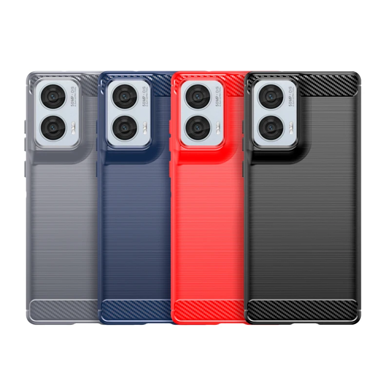 For Moto G85 Case Cover Motorola Moto G85 Capas New Carbon Fiber Phone Bumper Back Shockproof Soft TPU Case Moto G85 G 85 Fundas image 2