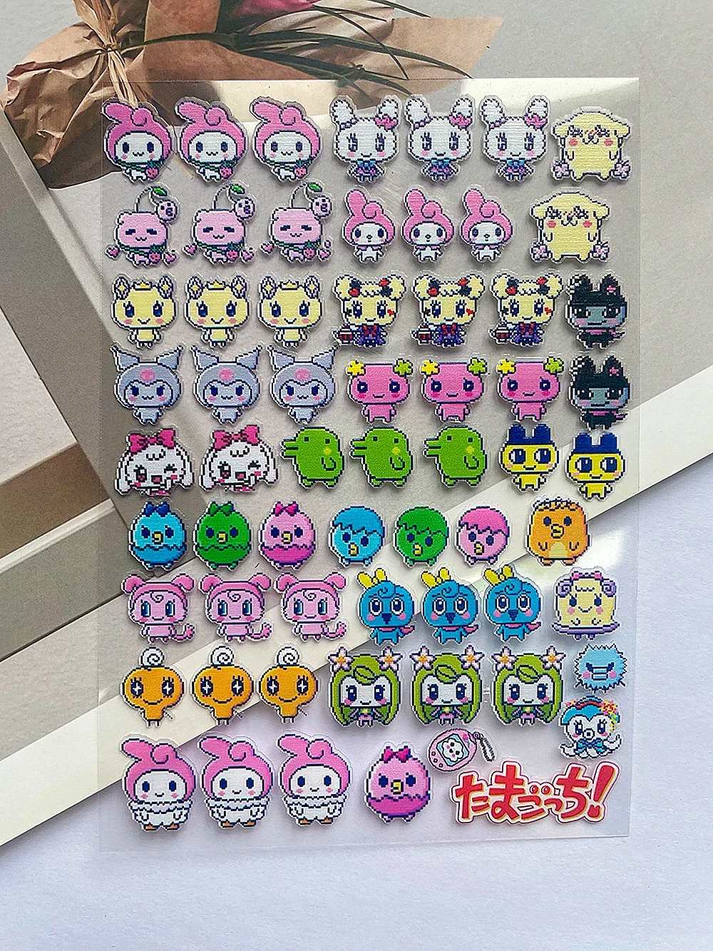 

Suitcase Super Mini Cartoon Game Patterns Sticker Kawaii Sanrio Kuromi Self-adhesive Sticker Waterproof Luggage Tags Nail Sticke