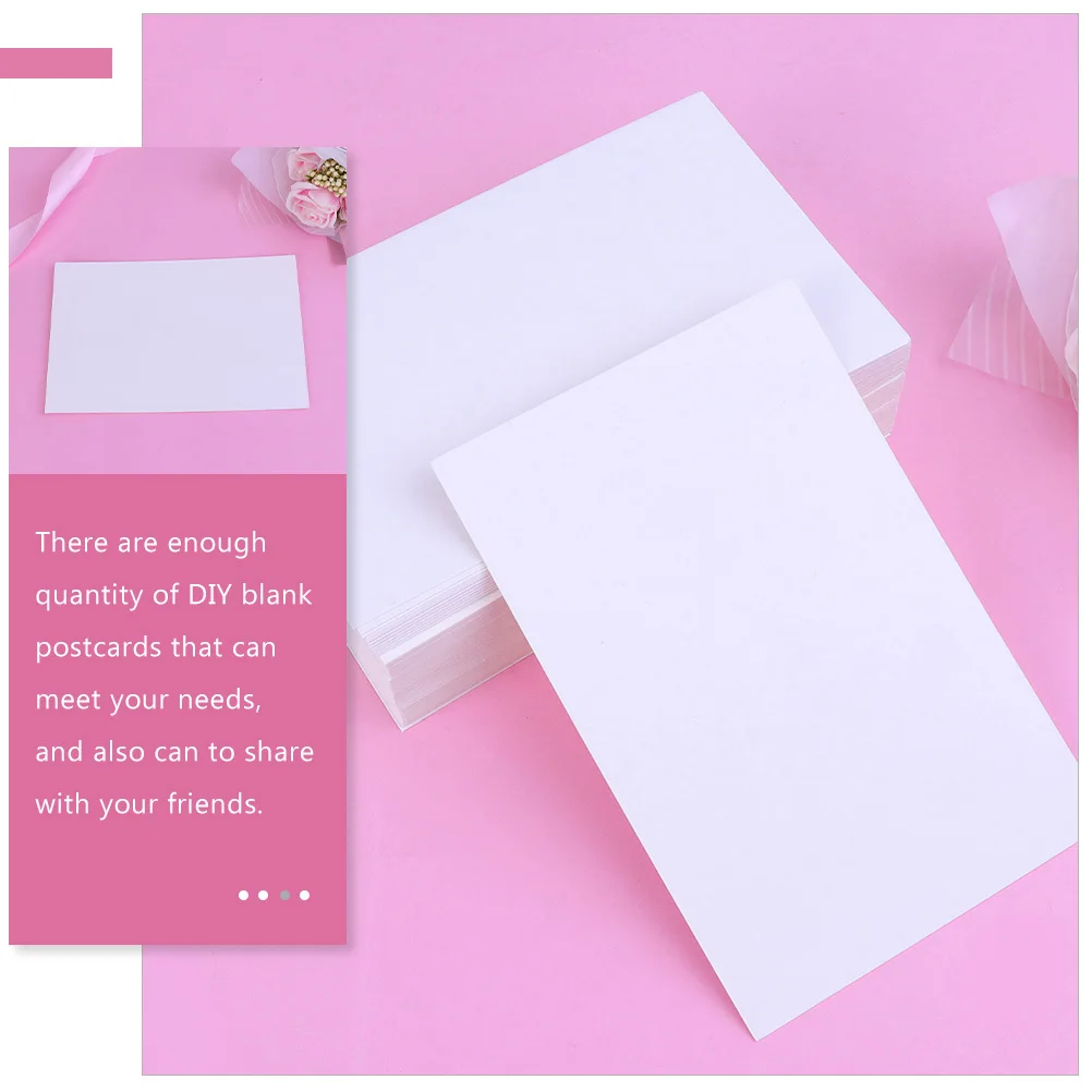 

200Pcs DIY Greeting Cards Blank Kraft Postcards for Writing Drawing Notes Messages Kids Adults Students Artists Craft Projects