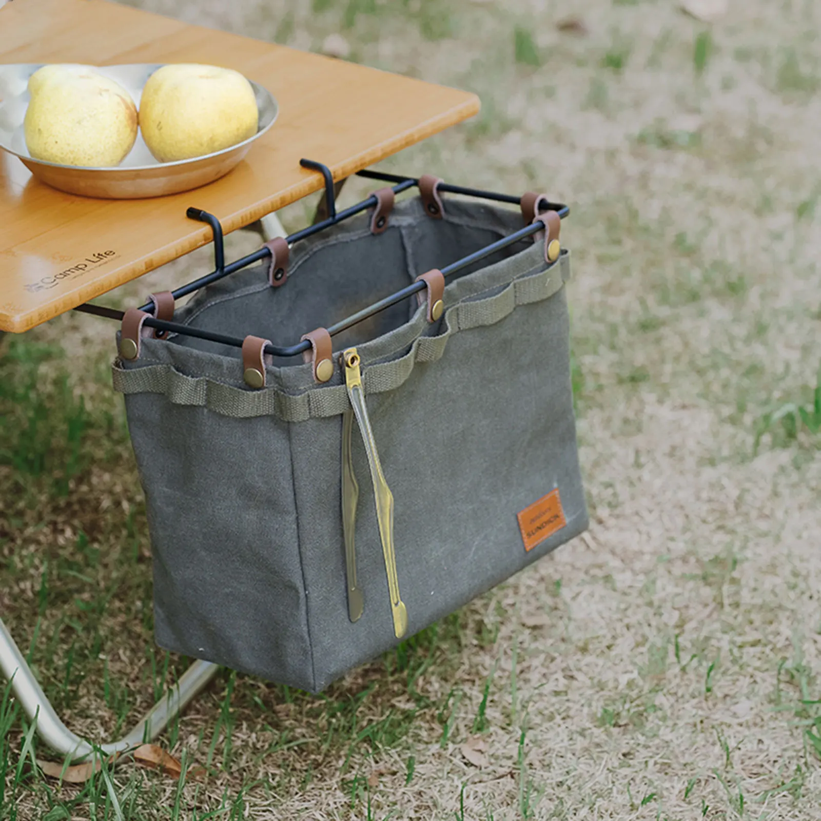 Camping Table Side Storage Bag Practical Organizer Bags Large Capacity Pouch Picnic Bag Picnic Supplies Outdoor Equipment