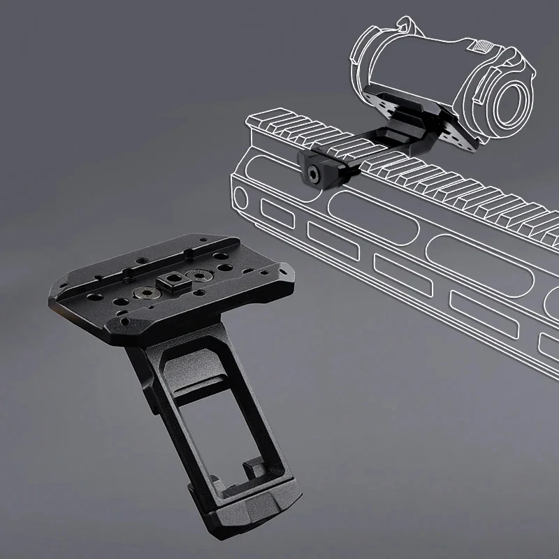 WADSN Tactical Metal Side Mount SI 45°Offset Optics Mounting Base T001T002 Red Dot Holographic Bracket RMR Hunting Accessories