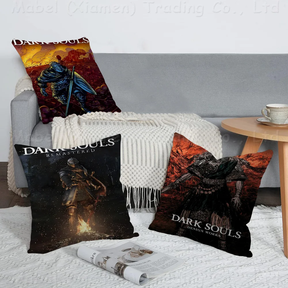 

Dark Souls Pillow Covers Cartoon Sofa Decorative Home Double-sided Printing Short Plush Cute Cushion Cover