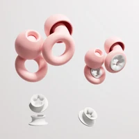 HUAK 1 Juego de tapones para los oídos de silicona reutilizables + cobertura adicional, perfectos para nadar, dormir, aprender, conciertos, motociclistas y más