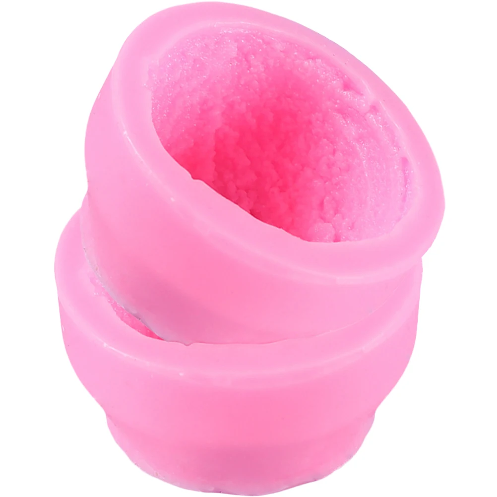 

2pcs Silicone Mold For Ice Cream Ball Chocolate Pudding Cake Craft Diy Soap Making Non-Stick Flexible Baking Molds