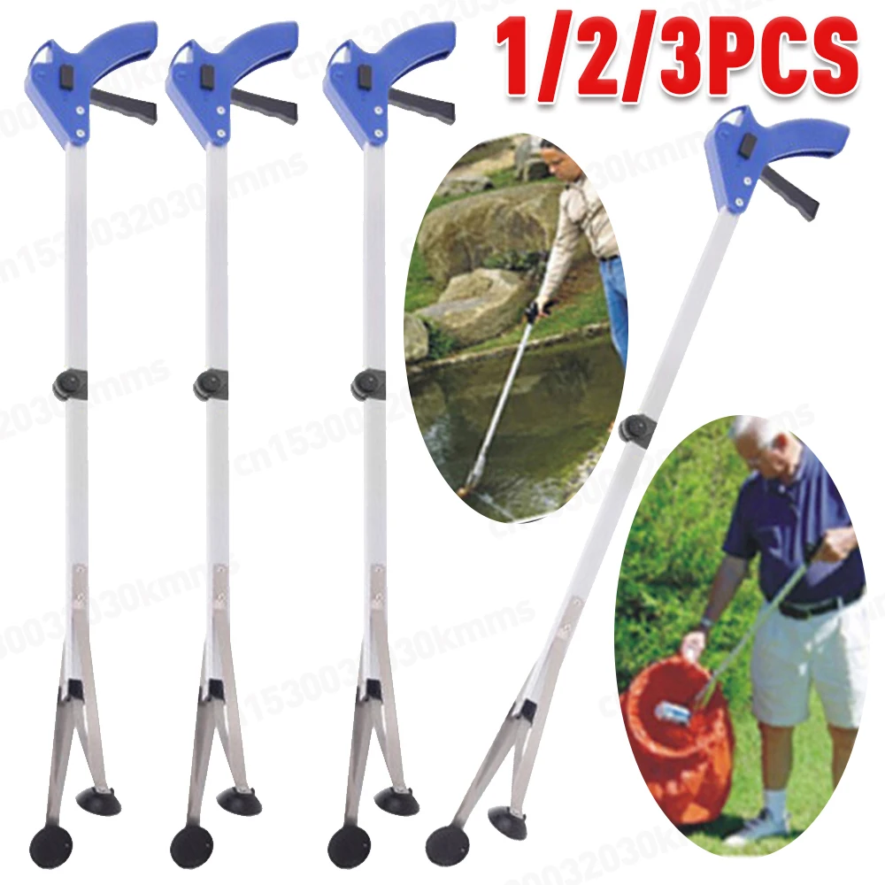 3-1PC Garbage Picker Gripper With 360° Rotating ClipFolding Trash Pickup Tool Elderly Gripper Waste Leaves Elderly Grabbing Tool