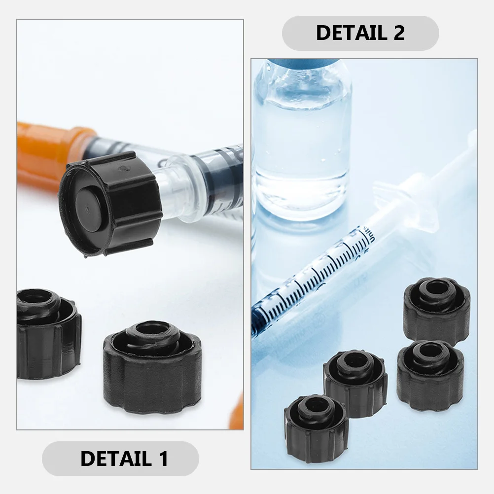 

10 Pcs Syringe Plug Luer Lock Connector Adapter Needle Industrial Accessories Caps Caulk Caulking Protective