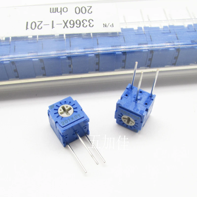 

20PCS/new Imported 3366X-1-201 200R Side Adjustment Pin Fine Adjustment Adjustable Resistance Potentiometer