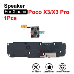Top Ear Speaker Earpiece + Bottom Loudspeaker Buzzer Ring Flex Replacement Repair Parts For Xiaomi Poco X3 X3Pro Pro