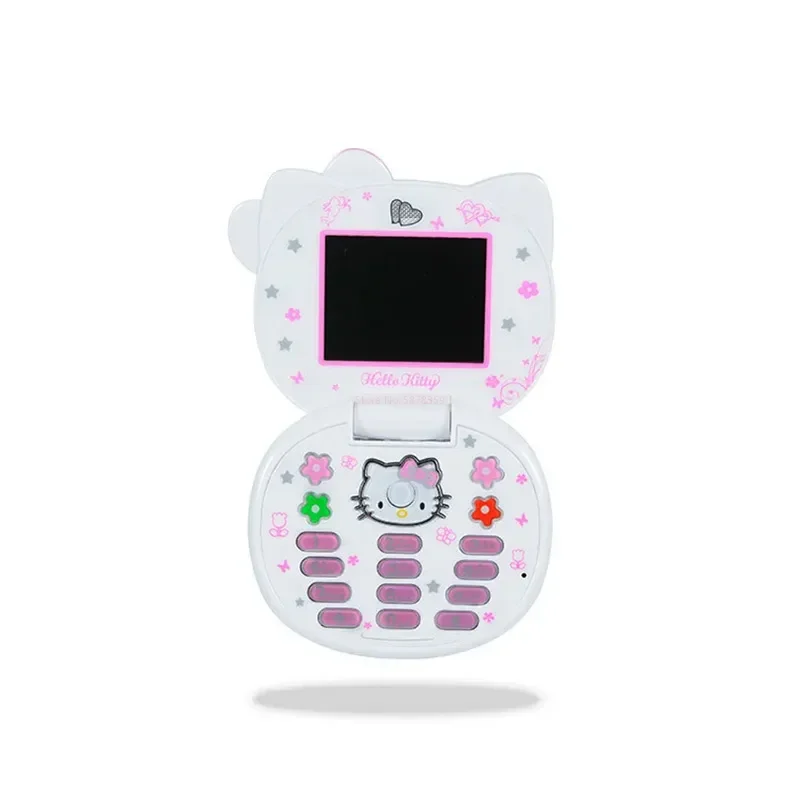 Kawaii Sanrio K688 Hello Kitty Cute Mini 72 (H) Standby Mobile Phone With Flip No Lock Children Dual Card Mobile Phone Toy Gift