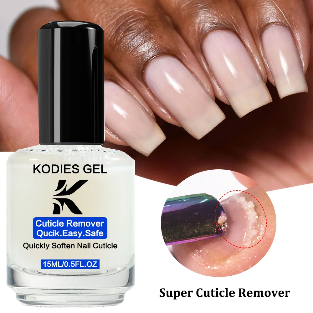 KODIES GEL dissolvant de cuticules instantané huile liquide adoucisseur de cuticules pour les ongles soins des ongles avec lanoline pied peau morte manucure pédicure