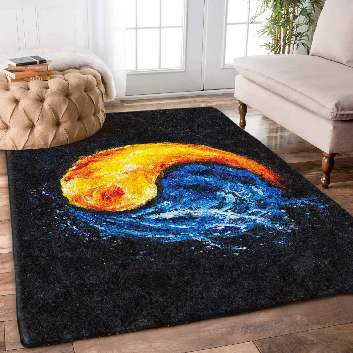 Poker Rectangle Rug 3D Print Parlor Mat Area Rug Anti-slip Large Carpet Rug Living Room Decor
