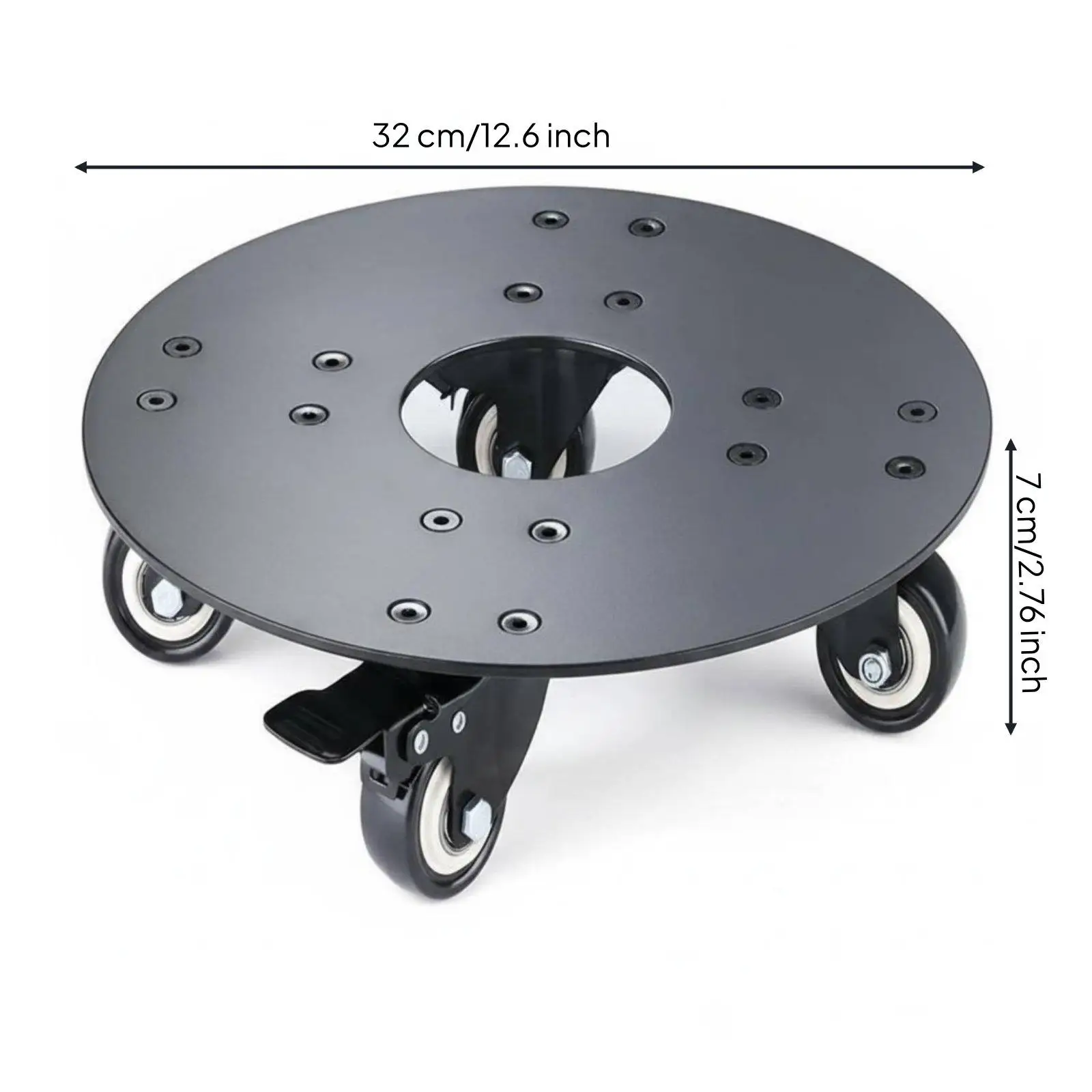 Versatile Heavy Duty Plant Holder Metal Rolling Planter Stand with Lockable Wheels for Home Garden Versatile Heavy Duty Plant Holder Metal Rolling Planter Stand with Lockable Wheels for Home Garden