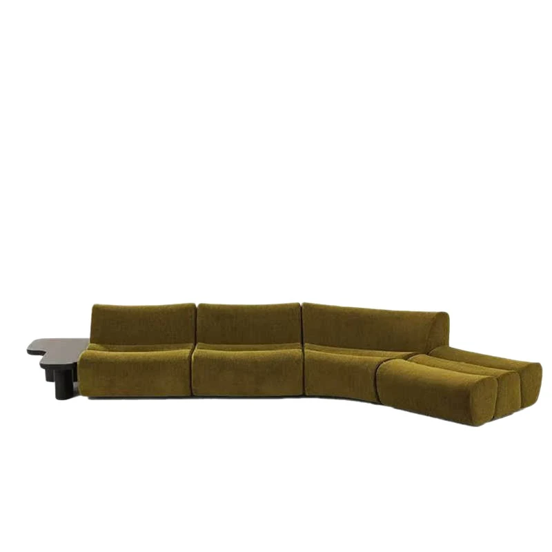 

Minimalist module combination small apartment living room combination fabric sofa
