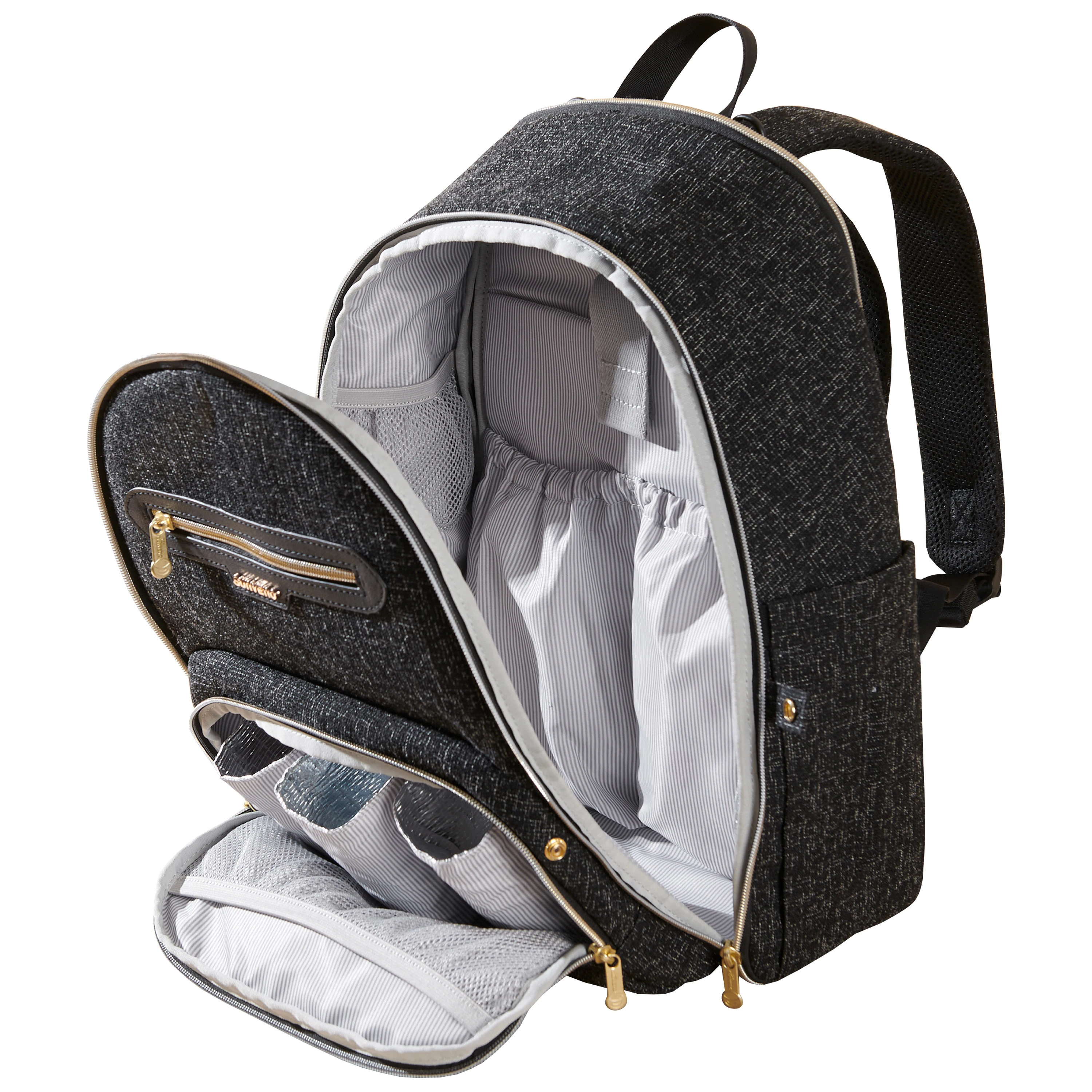 Sunveno Diaper Bag Backpack, Large Baby Nappy Bags with Portable Changing Pad for Moms Dads