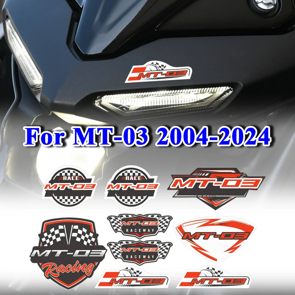 Matte Motorcycle Sticker Accessories For Yamaha MT-03 MT 03 MT03 2020 2021 2022 2023 2024 PVC Motorbike Decals Badges Decoration