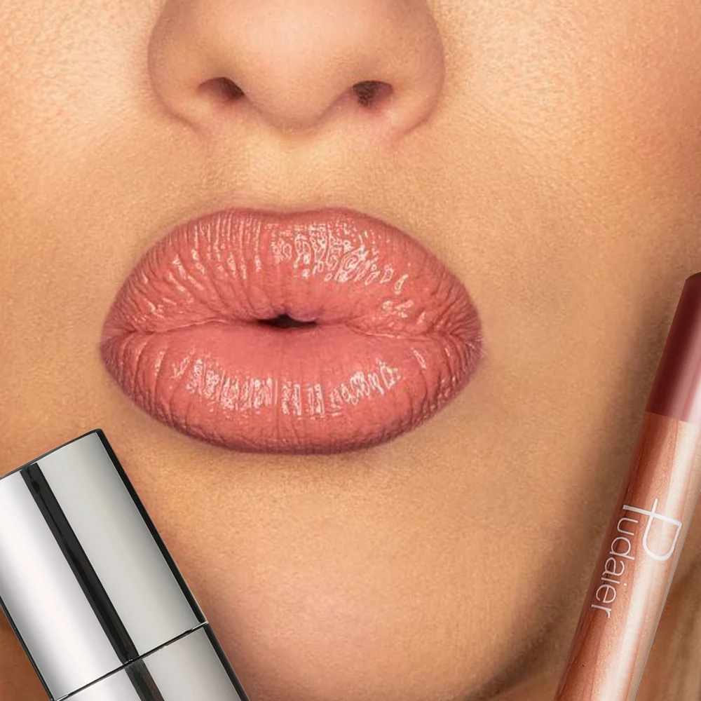 Set di matite labbra opache e lucidalabbra, 3 colori disponibili, abbinamento perfetto per idratare le labbra, adatto ai festival musicali quotidiani