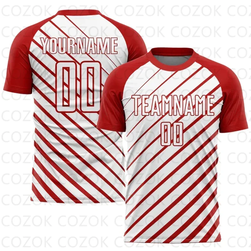 Customized Colorful Football Jerseys for Men Unisex Football Short Sleeves Athletic Tee Shirts