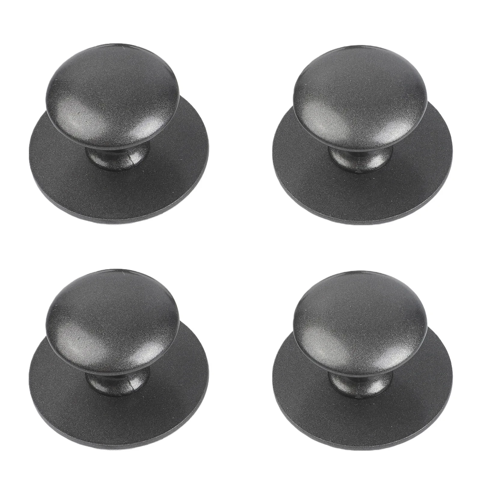 

4Pcs Self Adhesive Cabinet Knobs Stainless Steel Round Drawer Pulls No Drilling Stick-on Handle Furniture Hardware