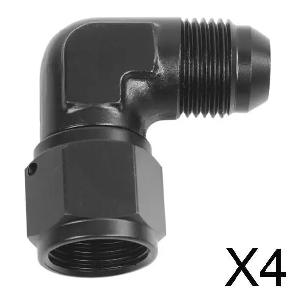 

Braided Fuel Hose Connector Swivel Push Lock Aluminum Alloy Female Male Reusable Fitting Black Finish for Car Petrol Oil Line