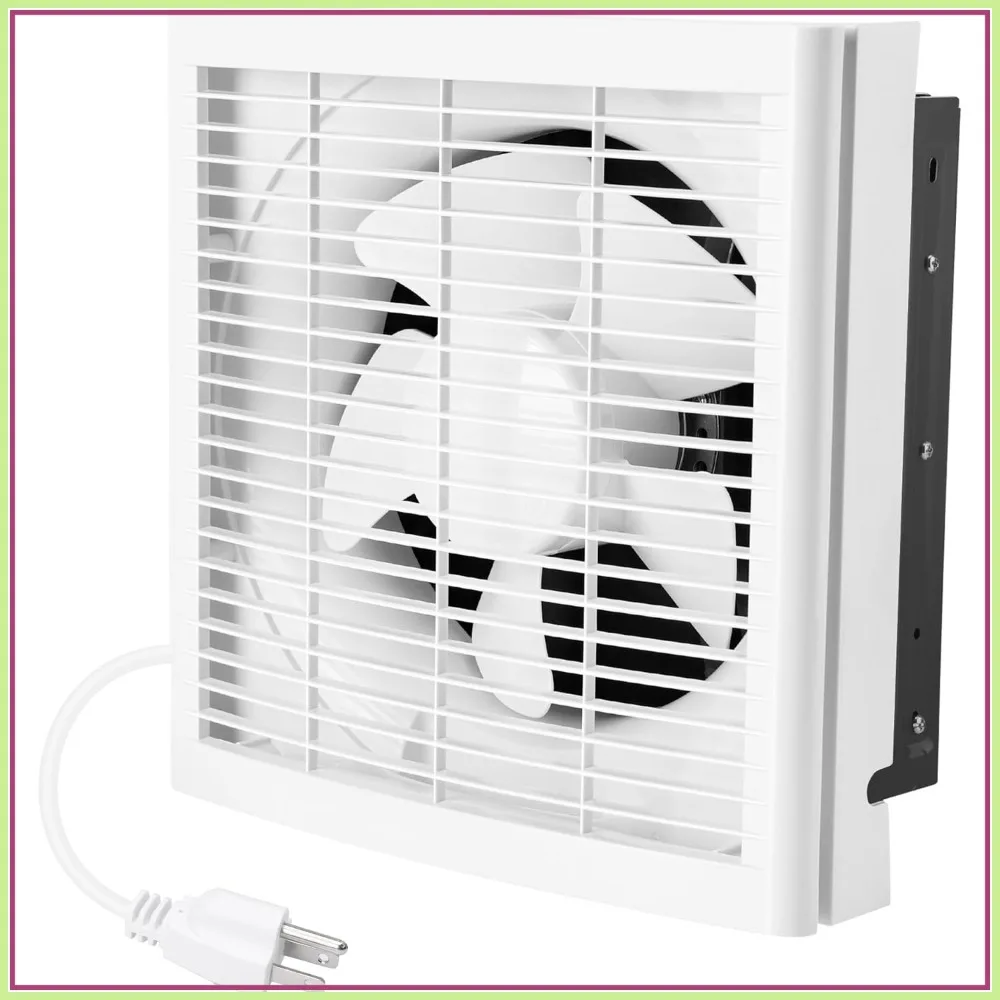 

8" Shutter Exhaust Fan, 310CFM Window or Wall Mount Ventilation Fan for Greenhouse, Attic, Garage, Bathroom