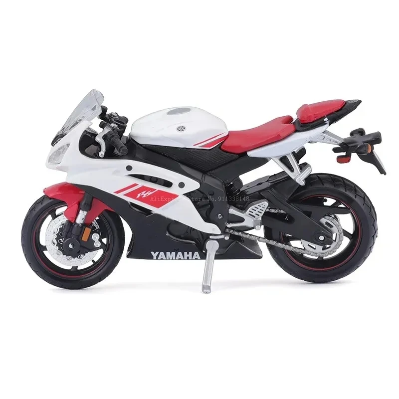 Alloy Scooter Model Toys for Boys, 1:18 Scale Yamaha R6, Diecasts Kids Toy, Motorcycle Racing, Collect Gi