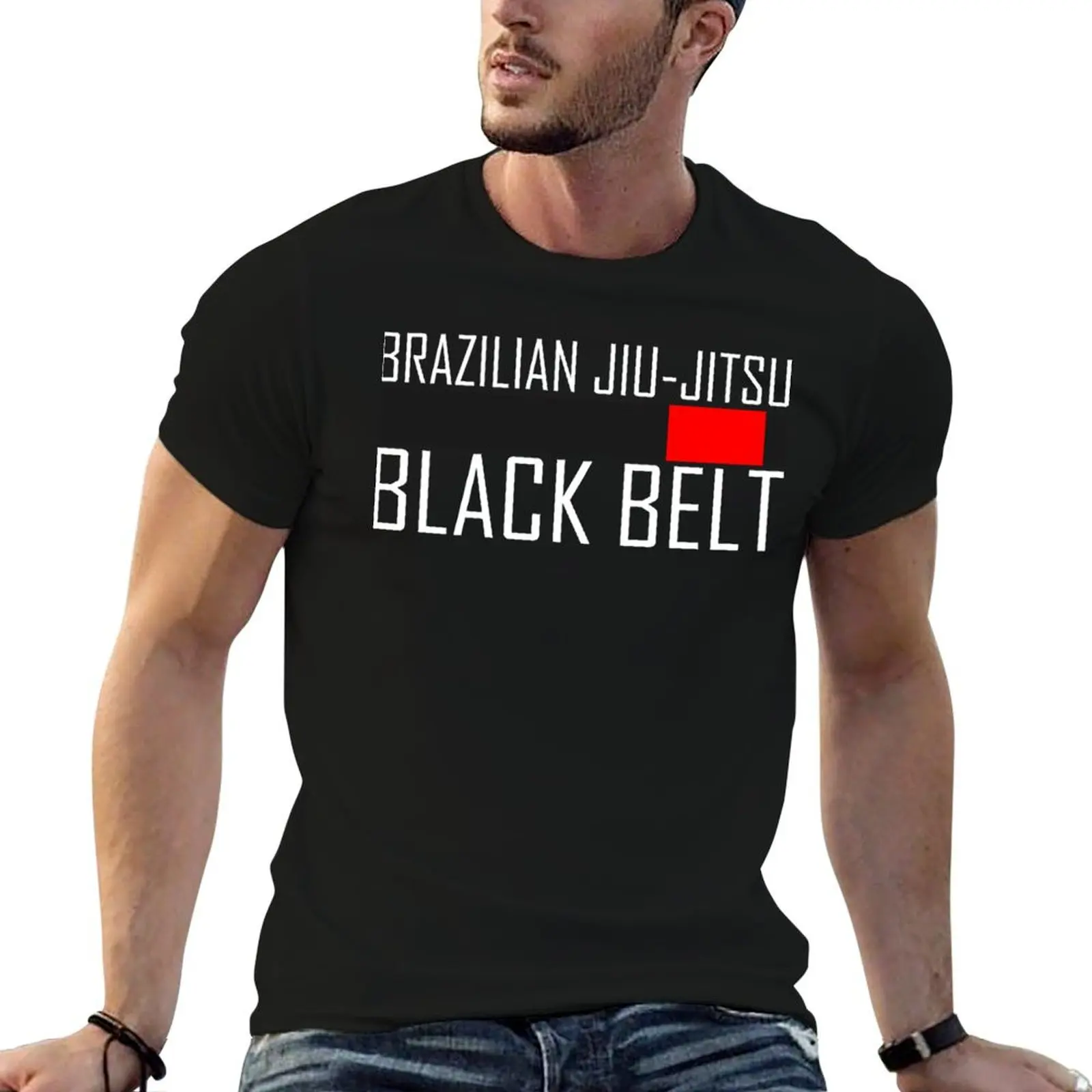 

BJJ black belt - Brazilian Jiu-jitsu T-Shirt plus size tops tees slim fit t shirts for men