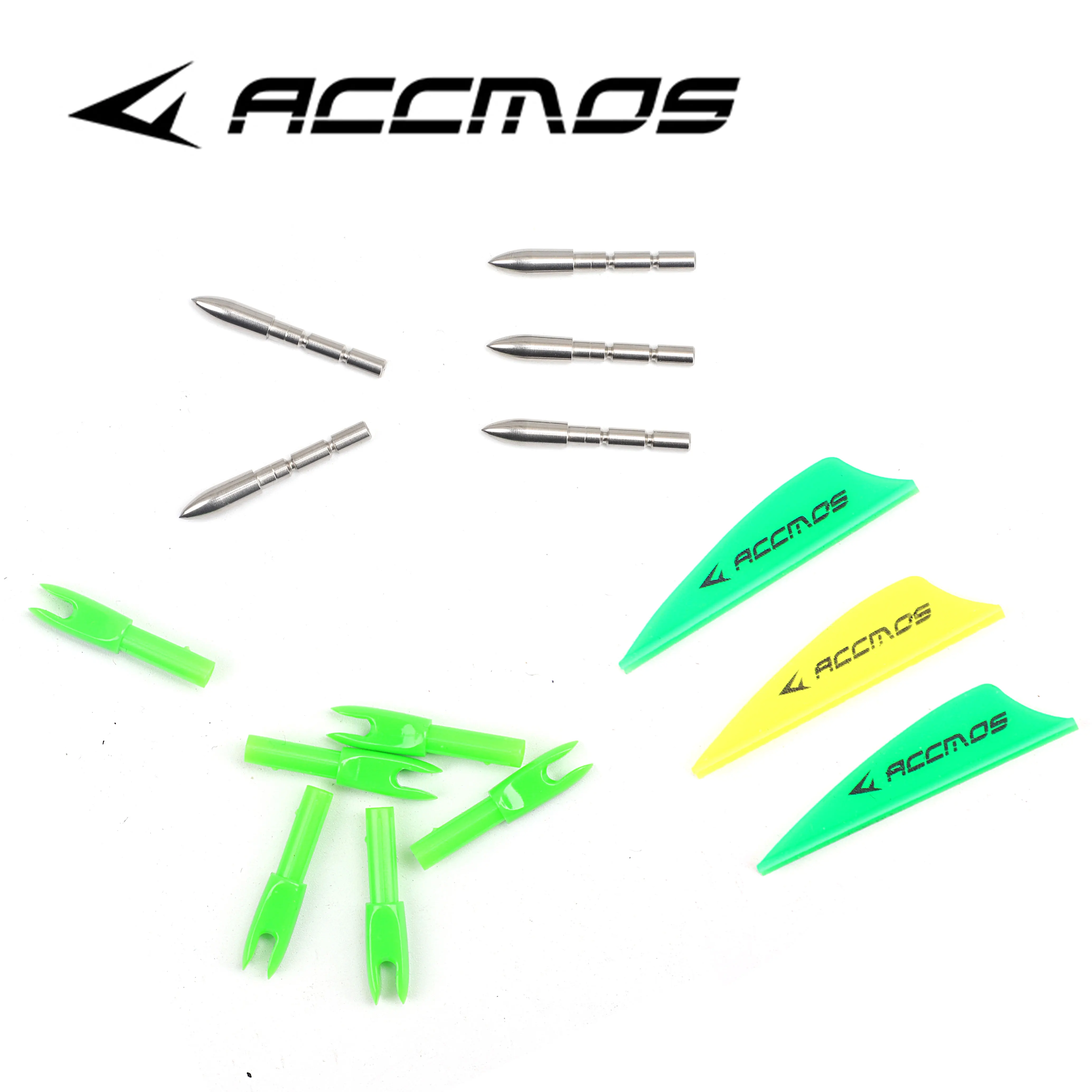 12pcs ACCMOS ID 4.2mm Carbon Arrow 30-32inch Spine 350-1000 For Compound Recurve Bow Archery Shooting