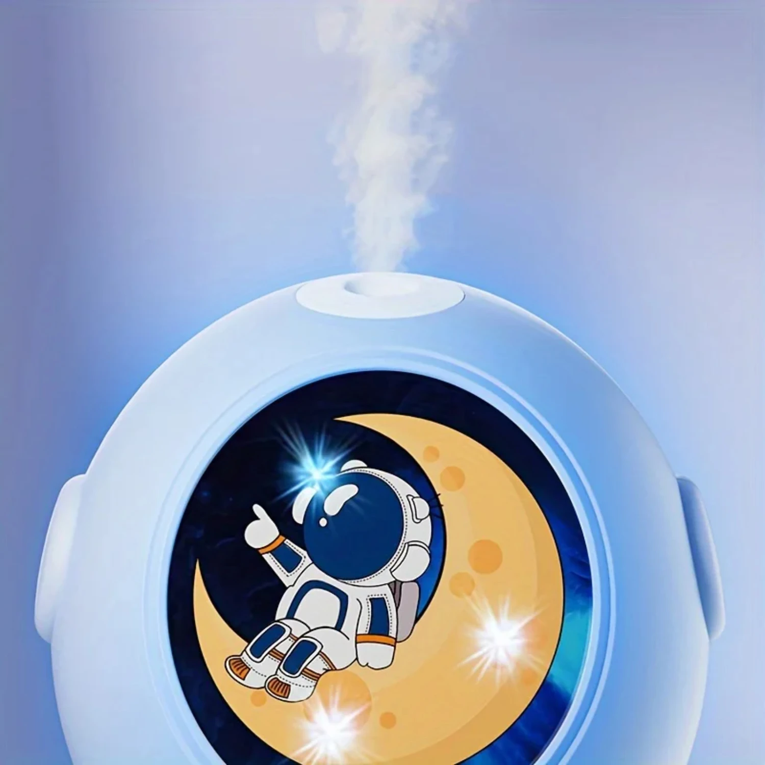 New Clean and Hydrated Portable Astronaut Sticker Humidifier with LED Light and Diffuser for Long-lasting Relaxation and Wellnes