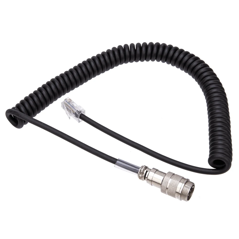 Round 8 Pin Male To 8 Pin RJ-45 Microphone Adapter Cable for Yaesu MD-200 MD-100 M-1 M-100 YM-48 MH-31 MH-31B8 MH-36D8