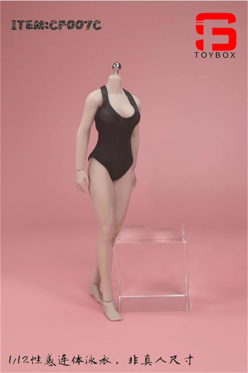 CF007 Strój Kąpielowy Jednoczęściowy Seksowny Model w Skali 1/12 Pasuje do 6-calowej Figurki Żołnierki, Lalki