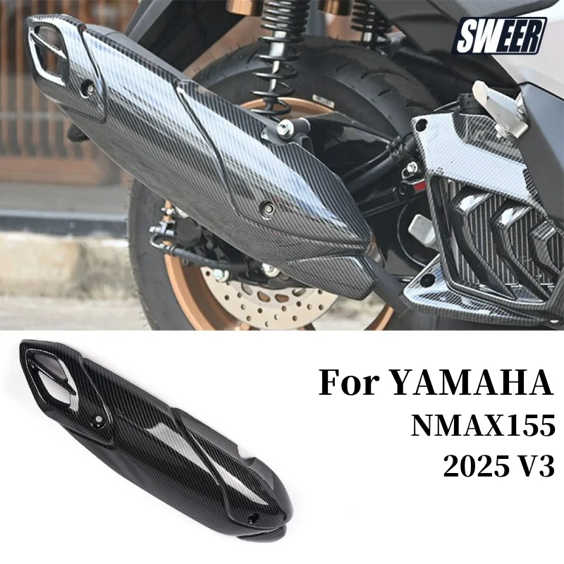 

For YAMAHA NMAX 2025 Modified Exhaust Pipe Protection Plastic Cover Heat Shield Anti-Scalding Guard Motorcycle Accessories