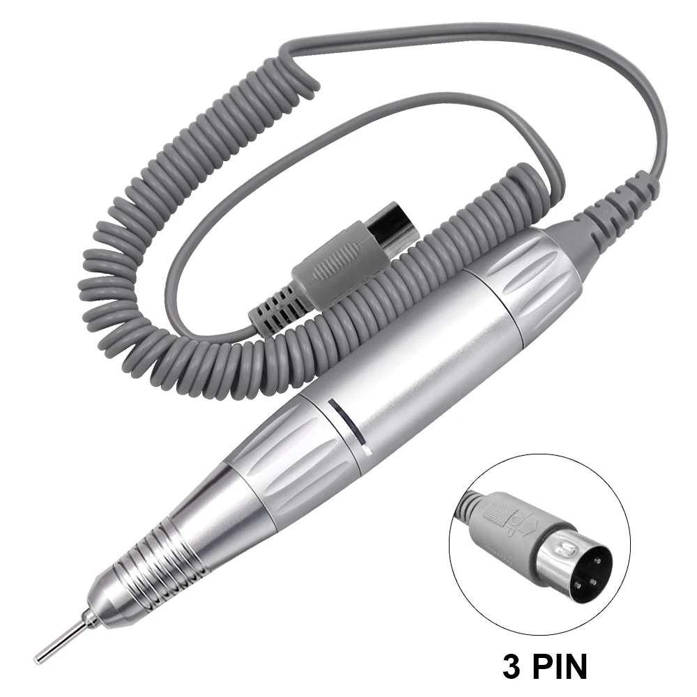 35000RPM DC 3 & 5 PIN Elektrische Nagel Bohrer Stift Griff Datei Polnischen Schleifen Maschine Handstück Maniküre Werkzeug Nagel bohrer Zubehör