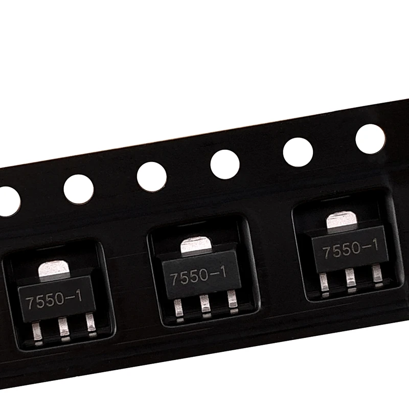 (100pcs) HT7550-1 S0T-89 HT7550 7550-1 SMD Fixed LDO Voltage Regulator