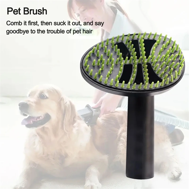 Universal Groom Tool Pet Supplies Compatible Vacuum Attachment Hair Brush Pet Brush Dog Cat Pet Bed Brush