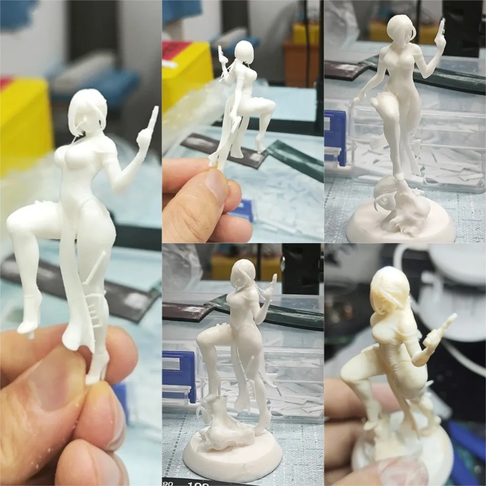 3D Printed White Model Ada DIY Coloring Self-assembly Figurines Miniatures Decoration Crafts Gifts 75mm/120mm/170mm