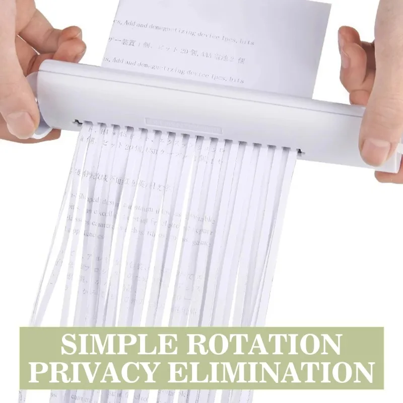 Reusable Document Cutter for Office Stationery Mini Manual Paper Shredder