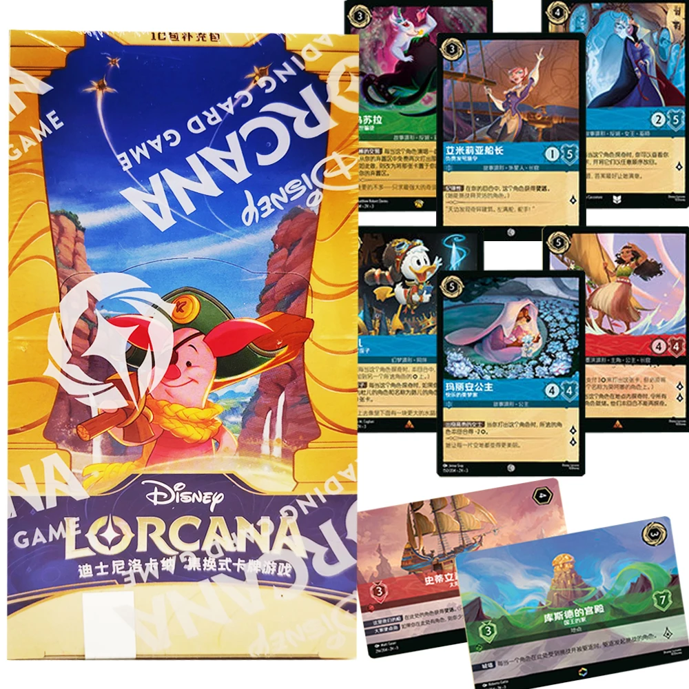 

Lorcana Genuine TCG Battle Collection Cards for Kid Anime Cartoon Leisure Entertainment Game Peripheral Cards Special Gifts Toys
