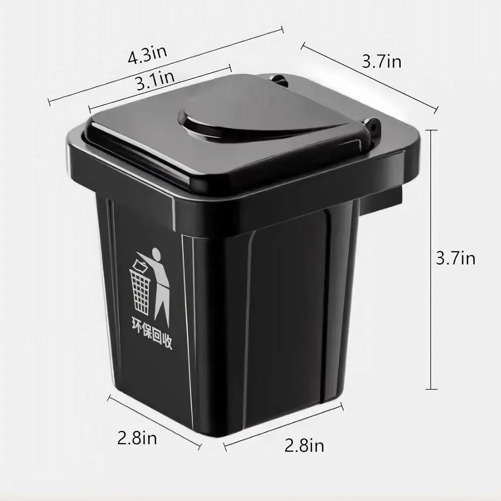 Mini Trash Garbage Can Bin for Desk, Fancy Novelty Cigar Ashtray with Lid for Outside, Portable Ashtrays for Smokers Indoor