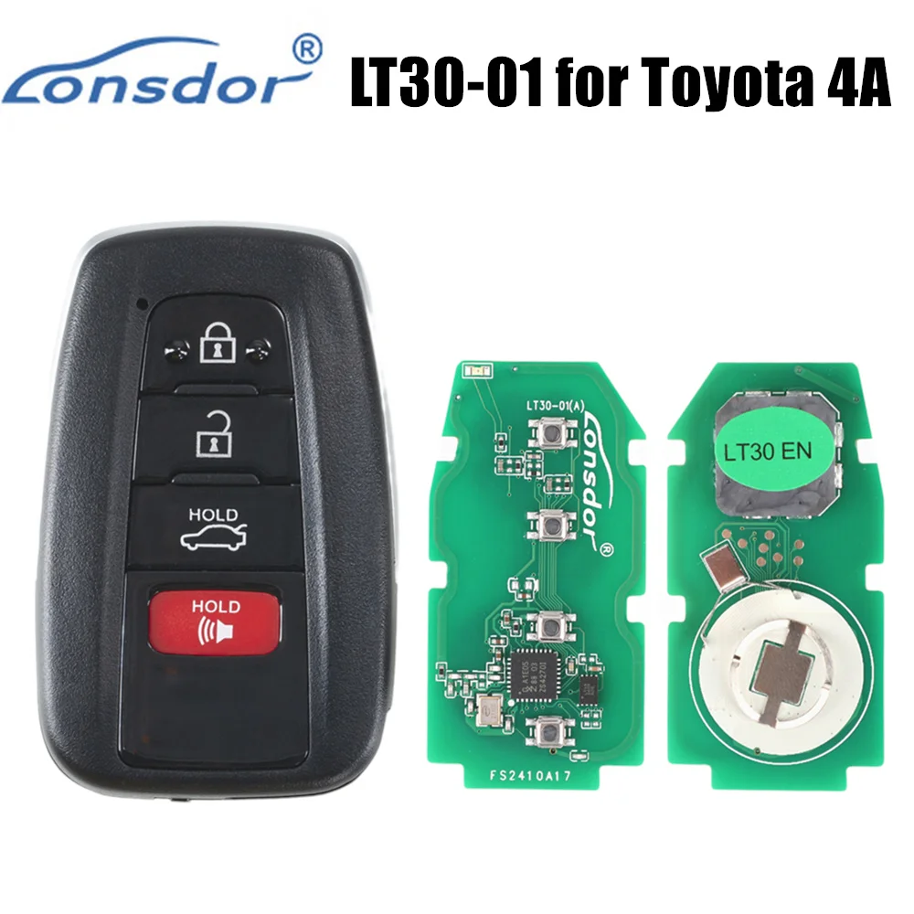 Lonsdor LT30-01 for Toyota 4A Universal Smart Key Board with Shell Used with K518PRO Programmer