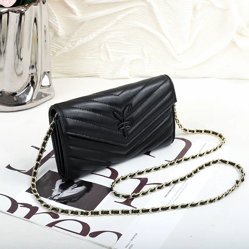 High Grade Real Leather Fashion Ladies Bag Chain Designer Shoulder Bag Leisure Women Clutches Bag Sheepskin Genuine Leather Bags