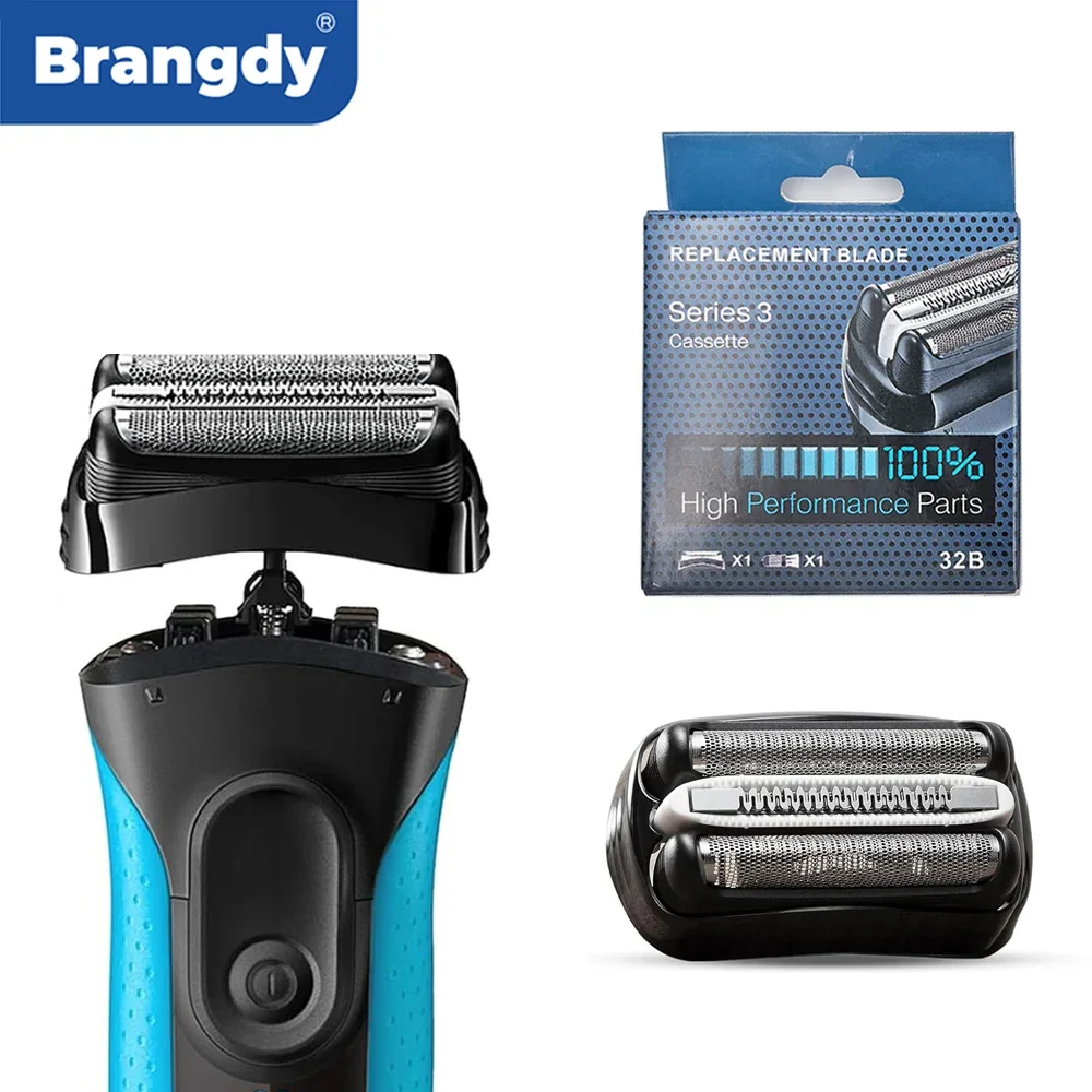 

Brangdy High Quality 32B Replacement Heads for Braun Series 300S 301S 310S 320S 330S 3000S 3010S 3020S Electric Beard Trimmer